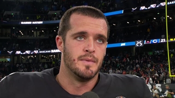 Derek Carr on the Raiders' 24-21 win against the Bears: 'Just getting into my prime'