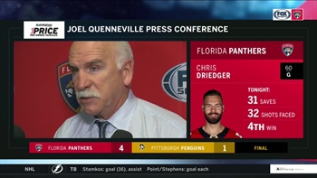 Joel Quenneville talks about being impressed with how Panthers played with lead in the 3rd