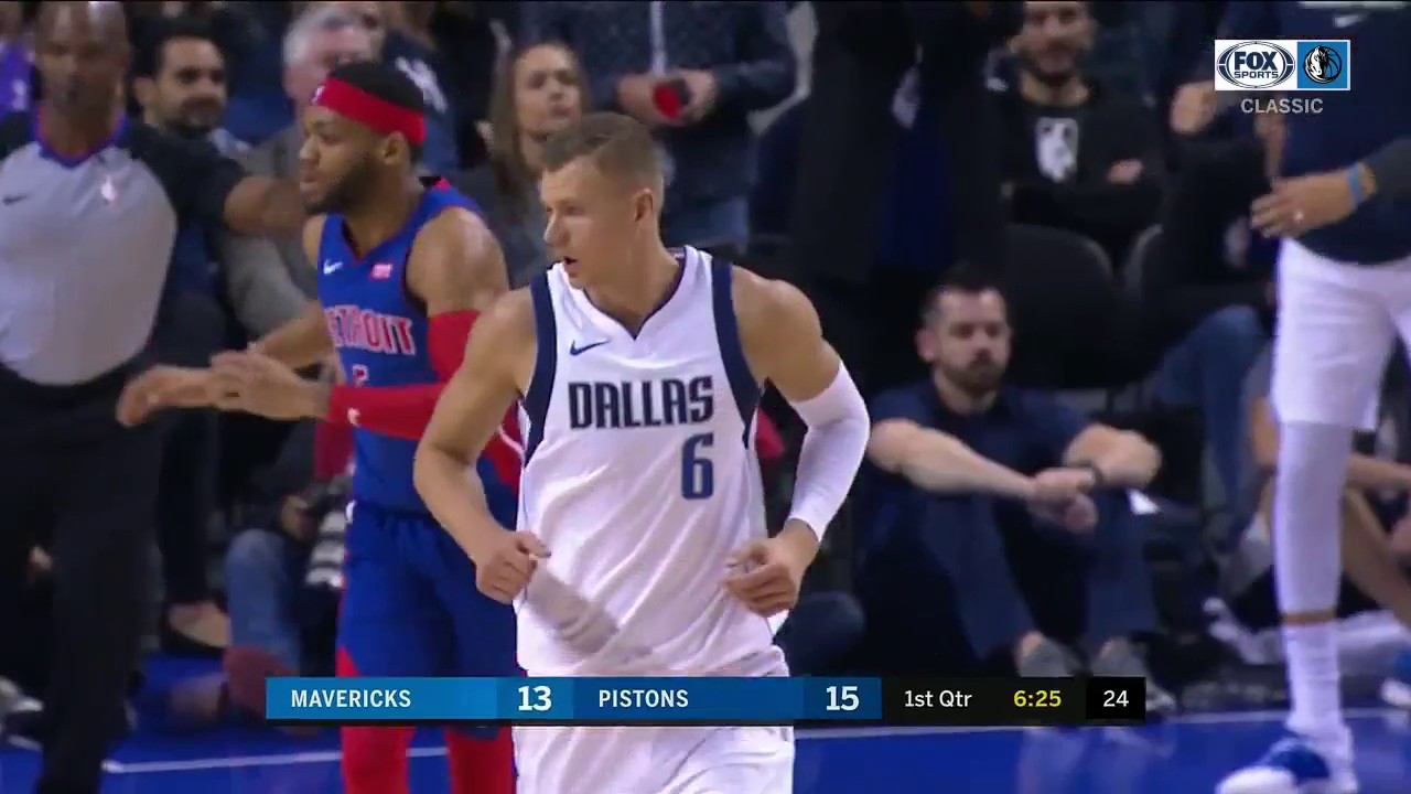 WATCH: Kristaps Porzingis with the Smooth Move to the Bucket | Mavs ENCORE
