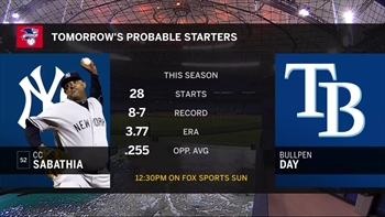 Rays take on Yankees for final time in 2018