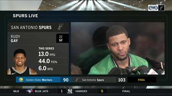 Rudy Gay on Game 4 win against Golden State | Warriors at Spurs