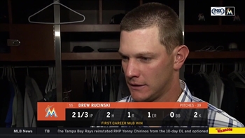 Drew Rucinski earned his 1st win of his career tonight