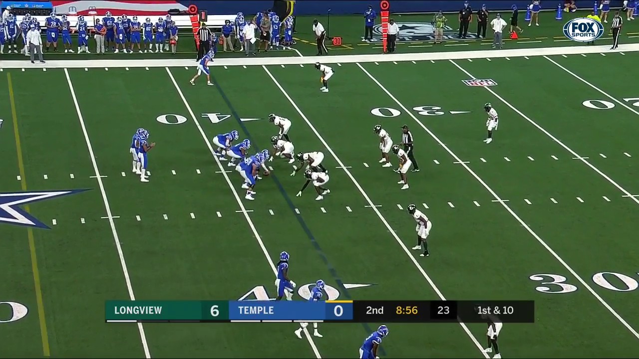 WATCH: Temple scores on wild broken tackle | Texas Football Days presented by Jack In The Box