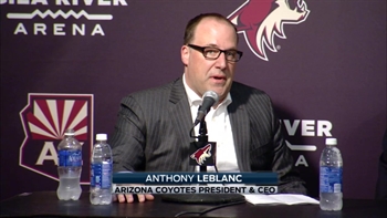 Coyotes' LeBlanc on Glendale officials, arena upgrades