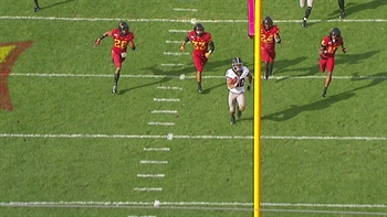 Chuba Hubbard leaves defenders in his dust on explosive 65-yard touchdown run