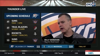 Billy Donovan quick to praise Dallas following OKC Win