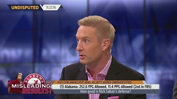 Joel Klatt explains to Skip why is is dead wrong about Nick Saban and Alabama | UNDISPUTED