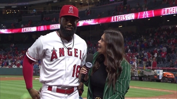 Brian Goodwin talks his 4th game winning home run