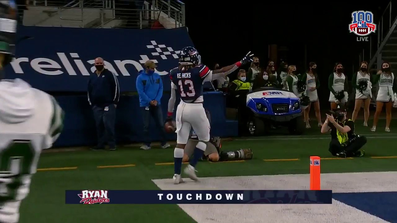 HIGHLIGHTS: Keori Hicks TD Extends the Lead for Denton Ryan
