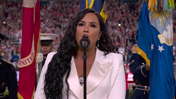 Watch Demi Lovato perform the National Anthem at Super Bowl LIV
