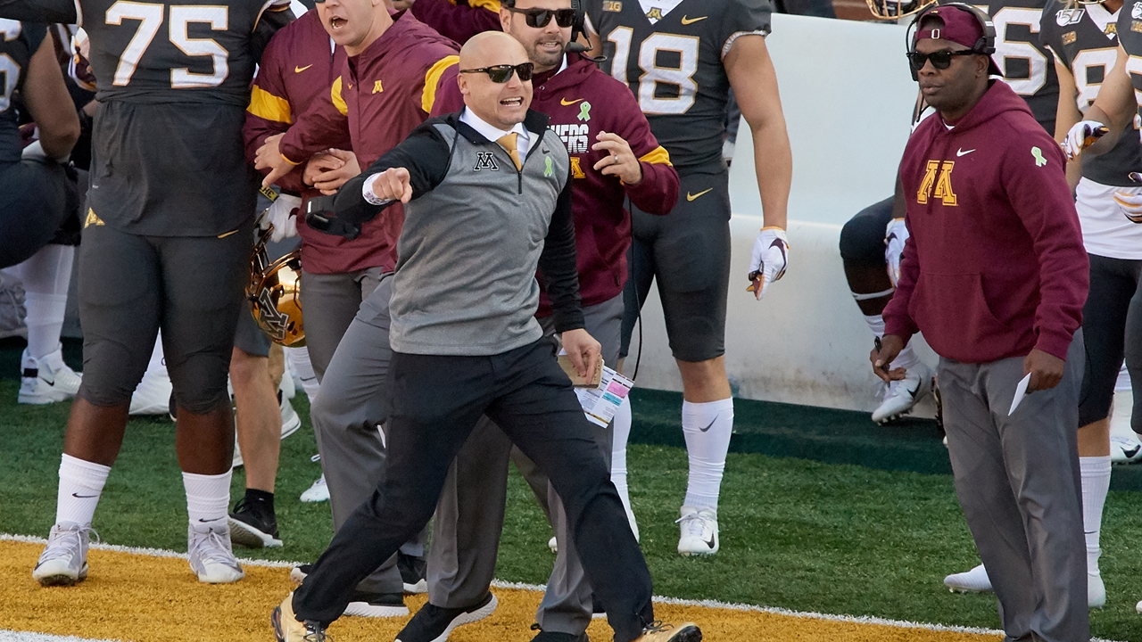 Minnesota Coach P.J. Fleck is preparing to 'row the boat' against Michigan