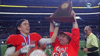 Mineola holds first State Championship trophy