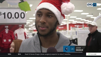 Timberwolves go holiday shopping with military families