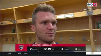 Jonathan Huberdeau says the team's focus is now on the Senators