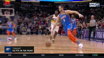 WATCH: Thunder have 54 points in the paint in Win over Pelicans