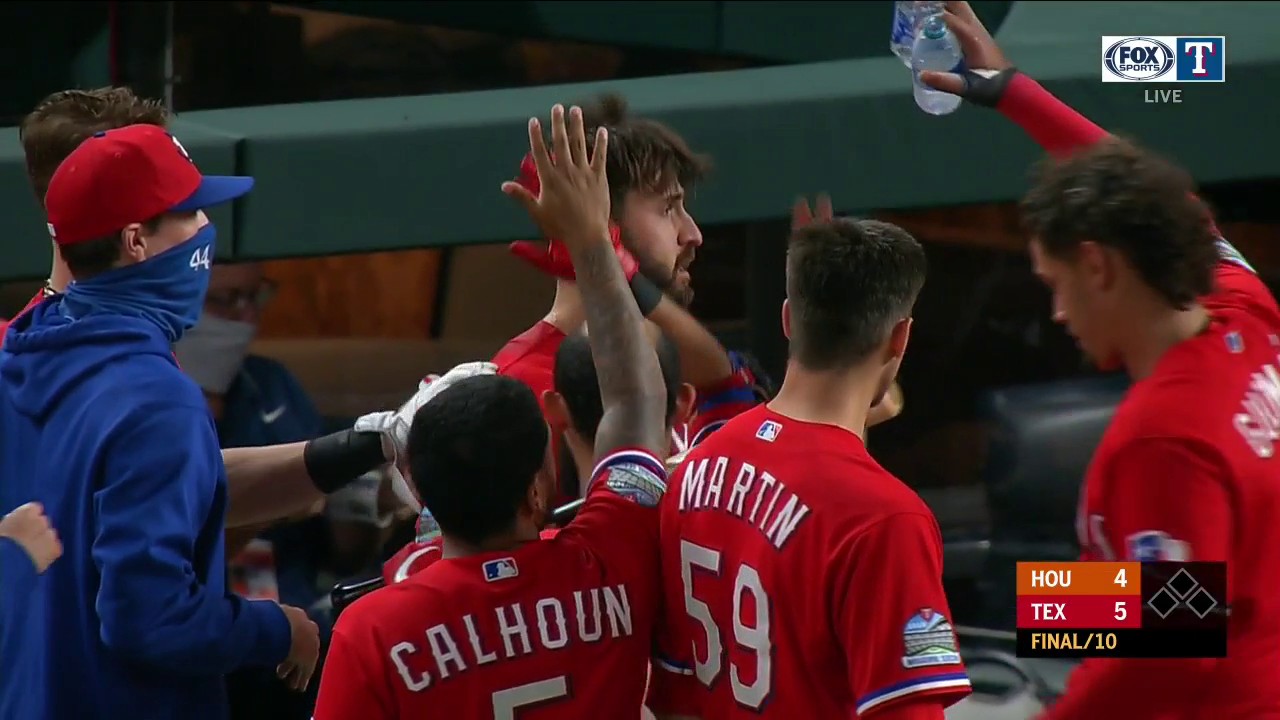 WATCH: Rangers Get the Walk-Off Win vs. the Astros