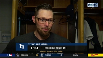Eric Sogard reflects on his game-winning homer, Rays’ defense