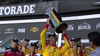 Joey Logano wins the first Duel qualifying race at Daytona | NASCAR on FOX