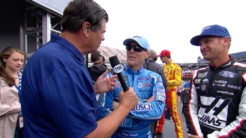 Michael Waltrip and Kevin Harvick react to Hailie Deegan's controversial move to win at Colorado