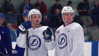 Alex Barré-Boulet rocks the mic during Lightning development camp