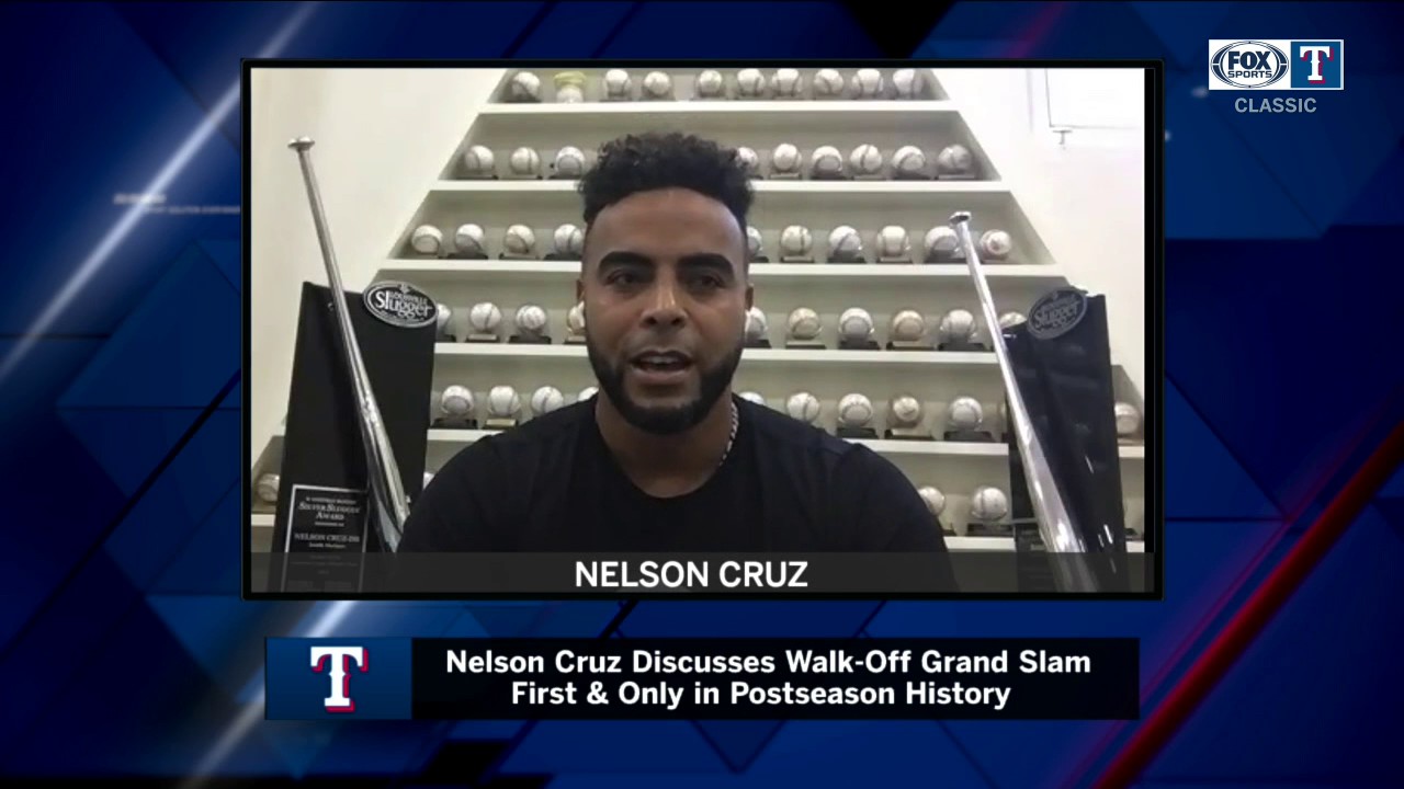 OTD: Nelson Cruz Walk-Off Grand Slam  On this day in 2011, Nelson Cruz  launched a walk-off grand slam to power the Rangers to a 7-3 victory and a  2-0 lead in