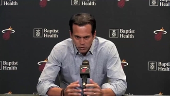 Erik Spoelstra press conference part 1: On missing postseason, Dwyane Wade's final games