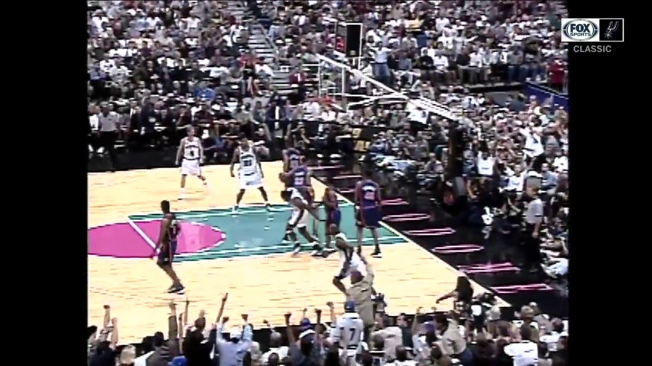 WATCH: Jaren Jackson takes a WILD Off-Balance 3 | Spurs CLASSICS