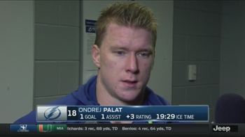 Ondrej Palat scores in return to the ice for Lightning