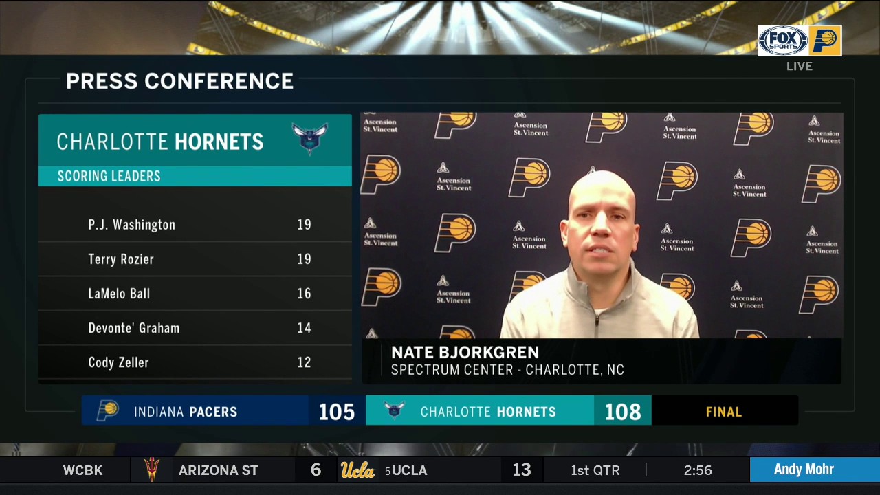 Bjorkgren: 'We've got to finish our possessions out a little better'