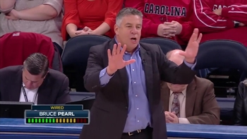 Auburn head coach Bruce Pearl was WIRED vs. Boston College