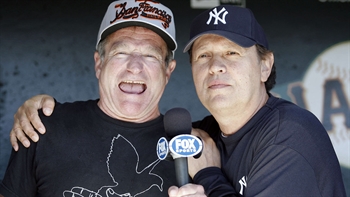 Flashback: Robin Williams and Billy Crystal read starting lineups episode artwork