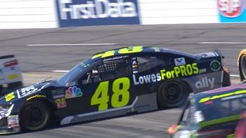 Jimmie Johnson spins after contact with Erik Jones | 2018 MARTINSVILLE