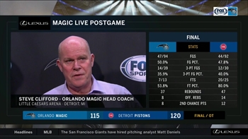 Steve Clifford on loss to Pistons: ‘They’re a good defensive team’