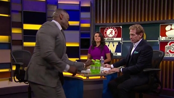 Shannon takes Skip's Diet Mountain Dew after disagreement over 2016 CFP picks | UNDISPUTED