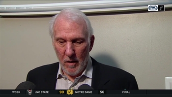 "We got more aggressive as the half went on" - Gregg Popovich | Spurs Live