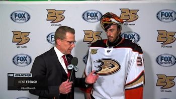 Ryan Miller says earning win with Mom in attendance is 'extra special'