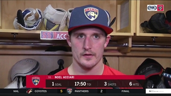 Noel Acciari on urgency of getting points:  'These are big games for us right now'