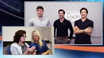 Ducks moms play prank on sons