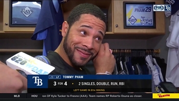 Tommy Pham on his hand injury and discusses having success at bat