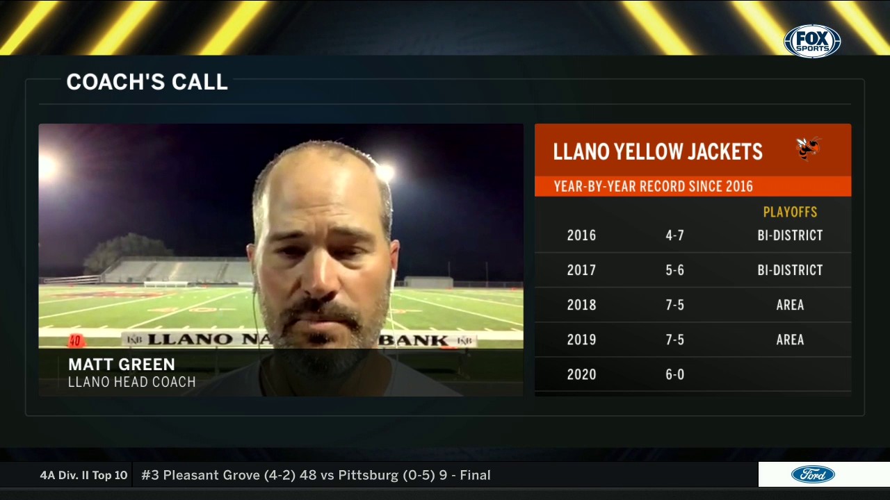 Llano Head Coach Matt Green on the Win over Comfort | Football Friday