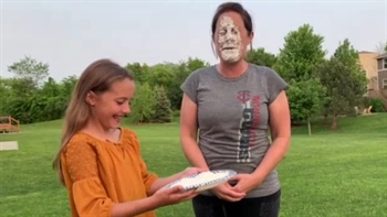 Marney Gellner takes the #InYourFaceALS challenge