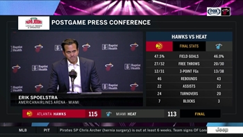 Erik Spoelstra recaps loss to Hawks