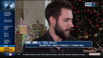 Wade Megan before his NHL debut: 'I couldn't be more excited'