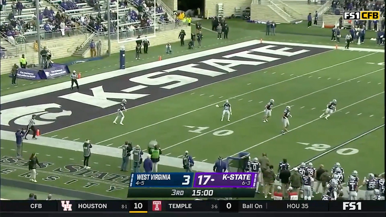 Malik Knowles jukes and shimmies through electric 64-yard kickoff return, helps set up Kansas State's third touchdown