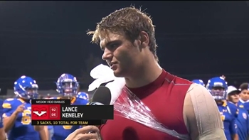 Lance Keneley gives all the love to Mission Viejo coaches after big night