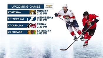 Panthers looking to get back on track as road trip makes a stop in Ottawa