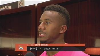 Lewis Brinson on his progress this season