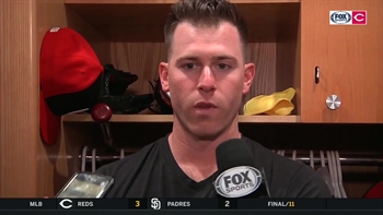 Anthony Desclafani has a funny theory about the Reds extra-innings win in San Diego