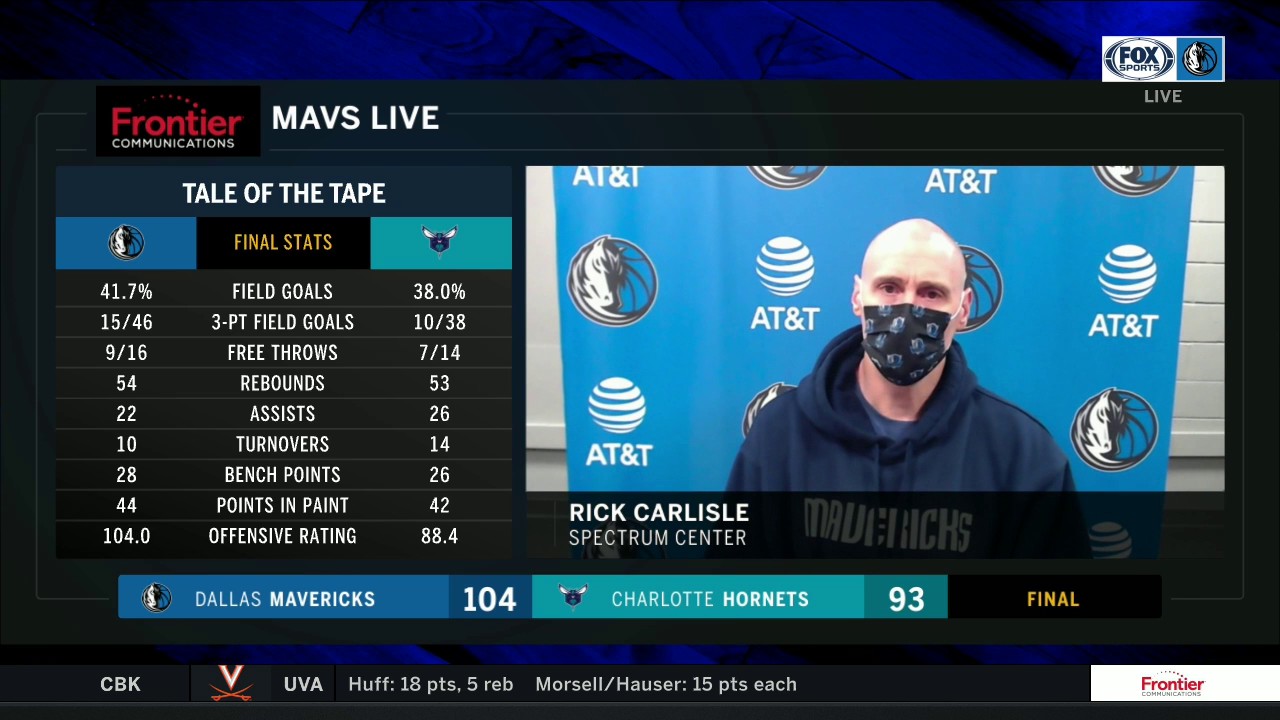 Rick Carlisle: 'It was one of our better games'