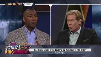 Skip Bayless argues Doc Rivers is wrong, LeBron James is not a top 5 all-time player | UNDISPUTED